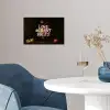 Liefde - Modern - Bloemen poster papier klein -sfeer3