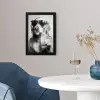 Golden retriever - Hond - Zonnebril - Gkas fotolijst zwart zonder passe partout klein -sfeer4