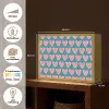 Retro - Hartjes - Patroon Light Box met batterij (Wandlamp) middel 907 -USP_websiteoverzichtNL