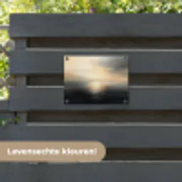 Zon - Horizon - Zee tuinposter los doek klein -sfeer3