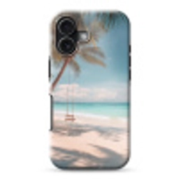 Palmboom - Schommel - Strand - Lucht Toughcase MagSafe Apple iPhone 17 klein -3d