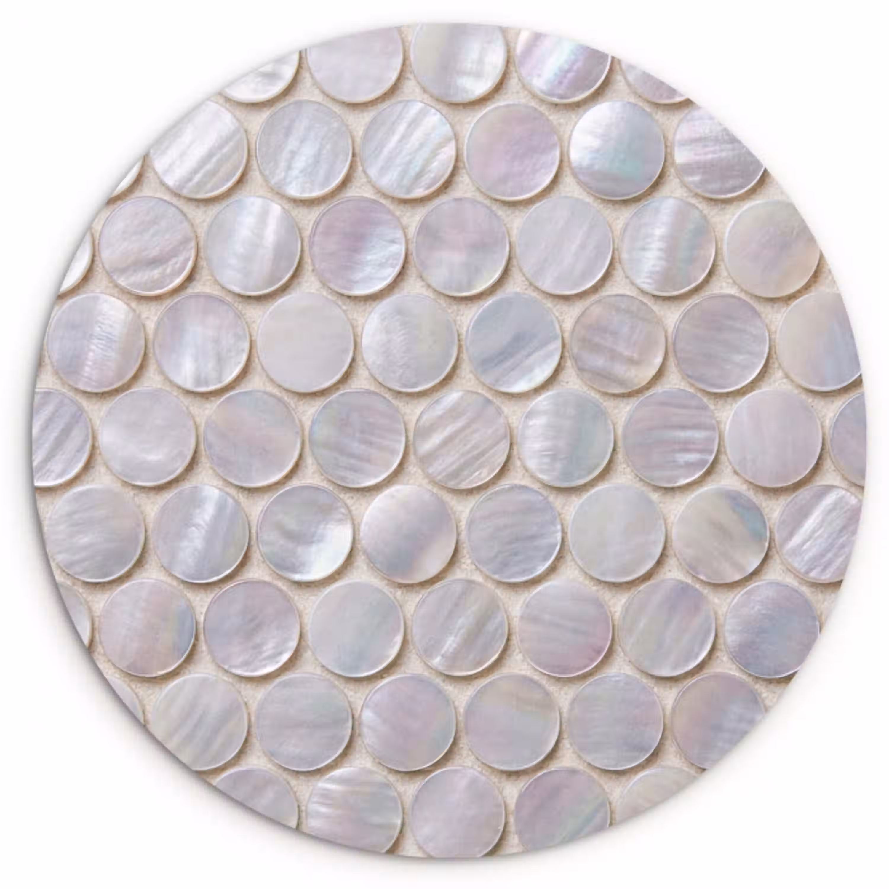 Patroon - Cirkels - Abstract - Modern - Wit Wandcirkel kunststof plaat 5mm dik klein -3d