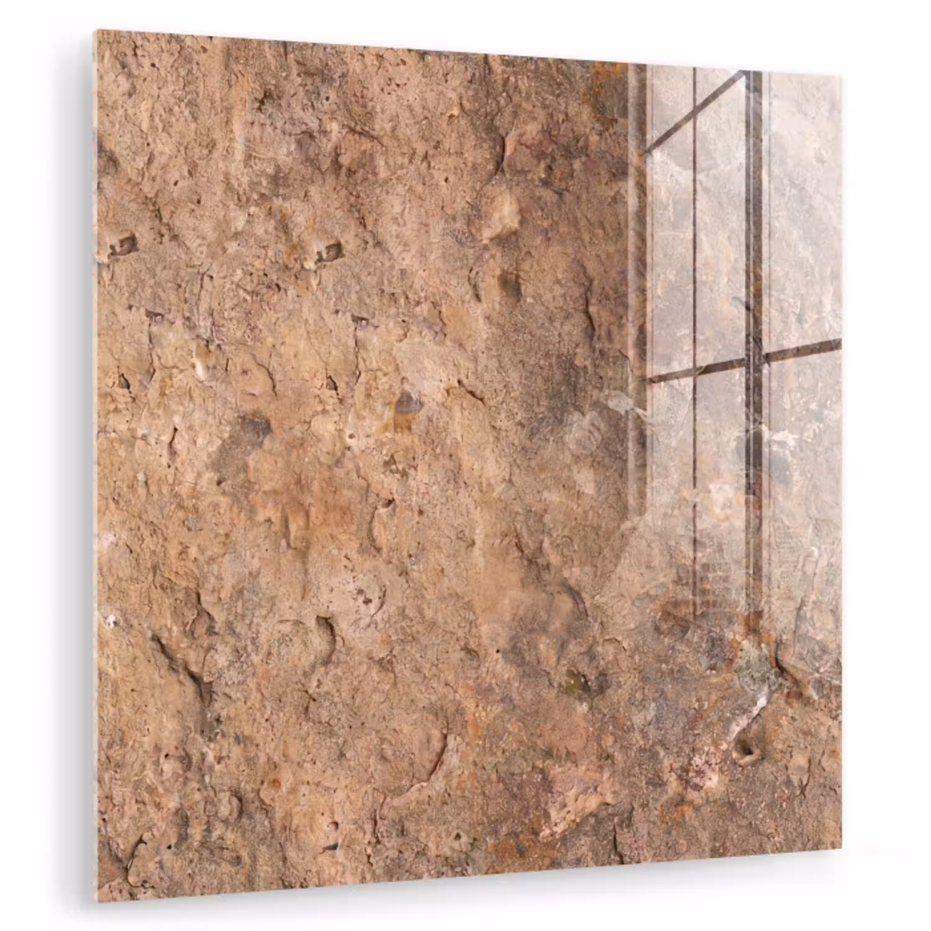 Steen - Natuur - Textuur - Abstract - Bruin plexiglas 5mm klein -zzzproduct_nieuw