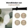 Minimalistisch - Cirkels - Penseelstreken - Beige Wandkleed katoen klein -sfeer2