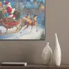 Kerstman - Rendier - Kerst - Sneeuw PET vilt klein -sfeer6_closeup