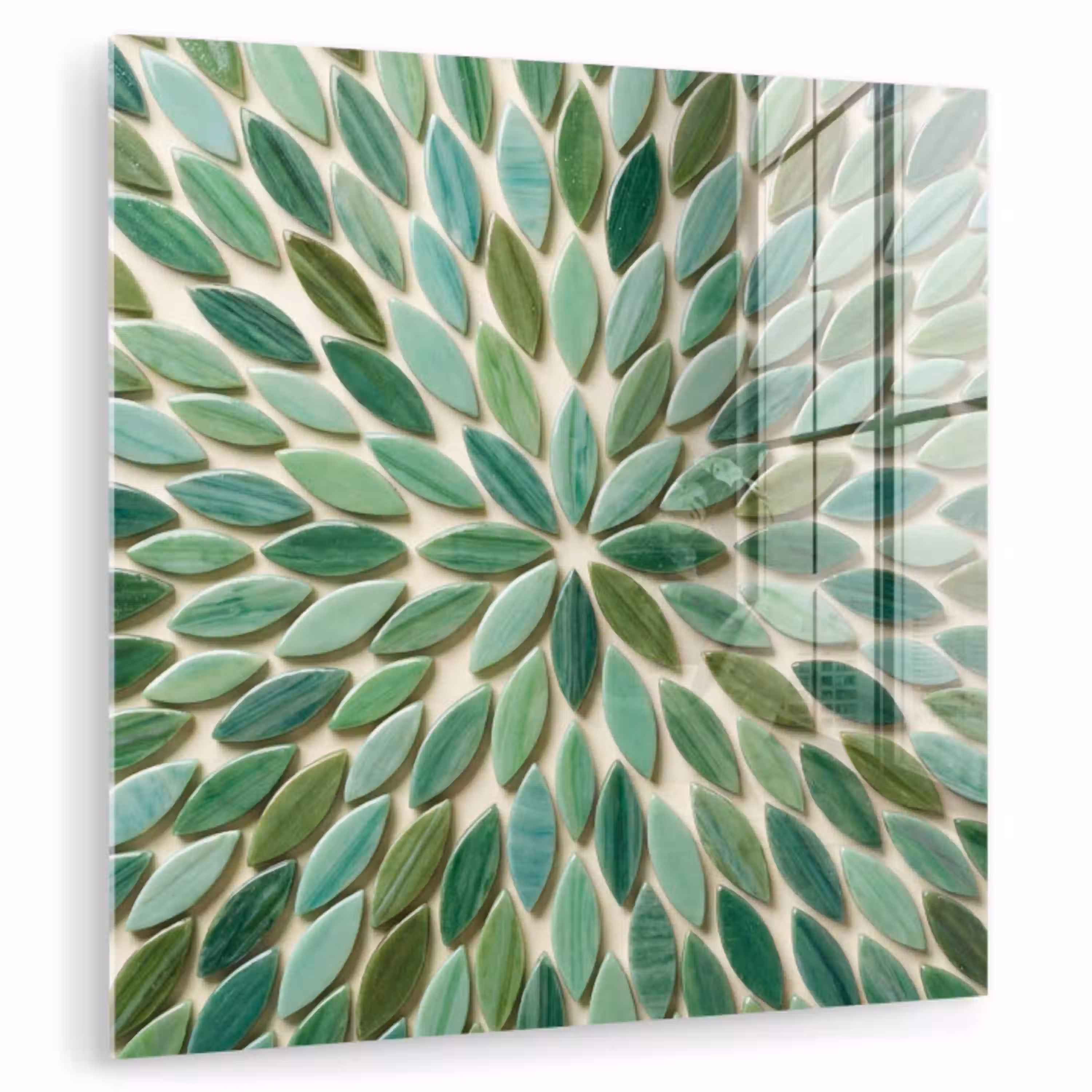 Patroon - Blad - Groen - Abstract plexiglas 5mm klein -zzzproduct_nieuw