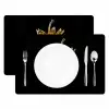 Aardbei - Goud - Zwart - Chrome Placemat vinyl groot -zzsfeer2_Kitchenyeah-website