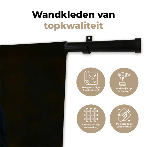 Kroon - Vrouw - Jurk - Opvallend Wandkleed katoen klein -sfeer2