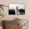 Molen - Weerspiegeling - Landschap - Water canvas 2cm klein -sfeer1