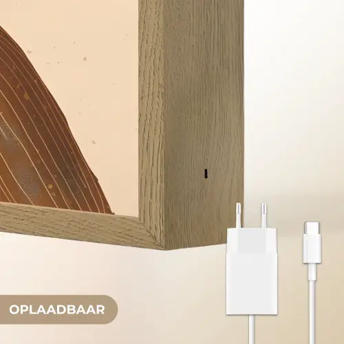 Illustratie - Mokken - Proosten - Bruin Light Box met batterij (Wandlamp) middel -USP_websiteoplaadbaarNL