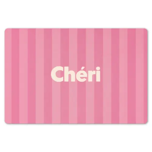 Gestreept - Roze - Chéri Placemat vinyl groot -zzsfeer1_Kitchenyeah-website