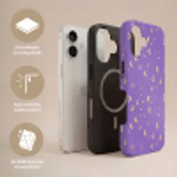 Manen - Sterren - Paars Toughcase MagSafe Apple iPhone 17 klein 1017 -USP_Lagen_DE