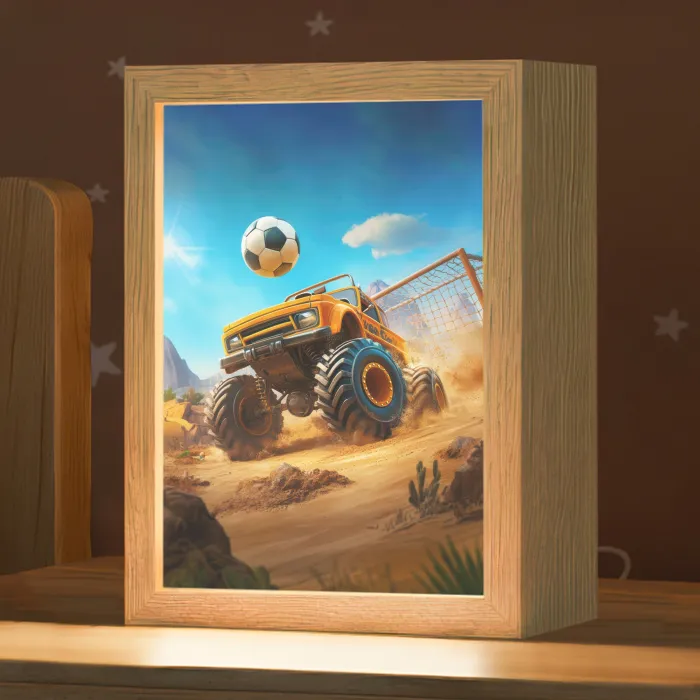 Monstertruck - Voetbal - Woestijn Light Box met kabel klein -zzz_3d_website