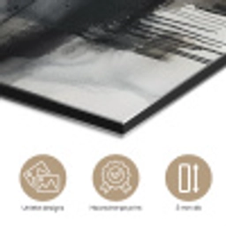 Abstract - Zwart wit - Verf - Modern aluminium wit klein -closeup_NL