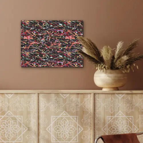 Spat - Abstract - Waterverf - Zacht PET vilt klein 837 -sfeer4