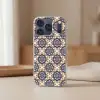 Floraal - Ornament - Blauw Telefoonhoesje iPhone 17 Pro klein 878 -sfeer2