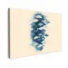 Vissen - Minimalistisch - Blauw canvas 2cm klein -z3d