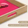 Schepijs - Roze - Hoorntje Dienblad Rechthoek middel -USP_HandgreepNL