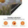 Madeliefjes - Wit - Zonlicht Inductie beschermer vinyl 3mm klein -zzzzzzz-td-onderkant
