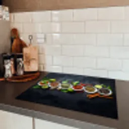 Kruiden - Specerijen - Betonlook - Stilleven Inductie beschermer vinyl 3mm groot -sfeer3