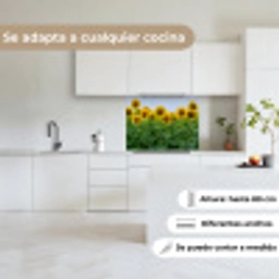 Zonnebloemen - Geel - Natuur keuken achterwand 2 middel -sfeer4_ES