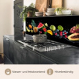 Splash - Fruit - Zwart keuken achterwand 2 middel -usp_DE