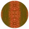 Slang - Boa - Rood - Groen Wandcirkel plexiglas klein 852 -3d