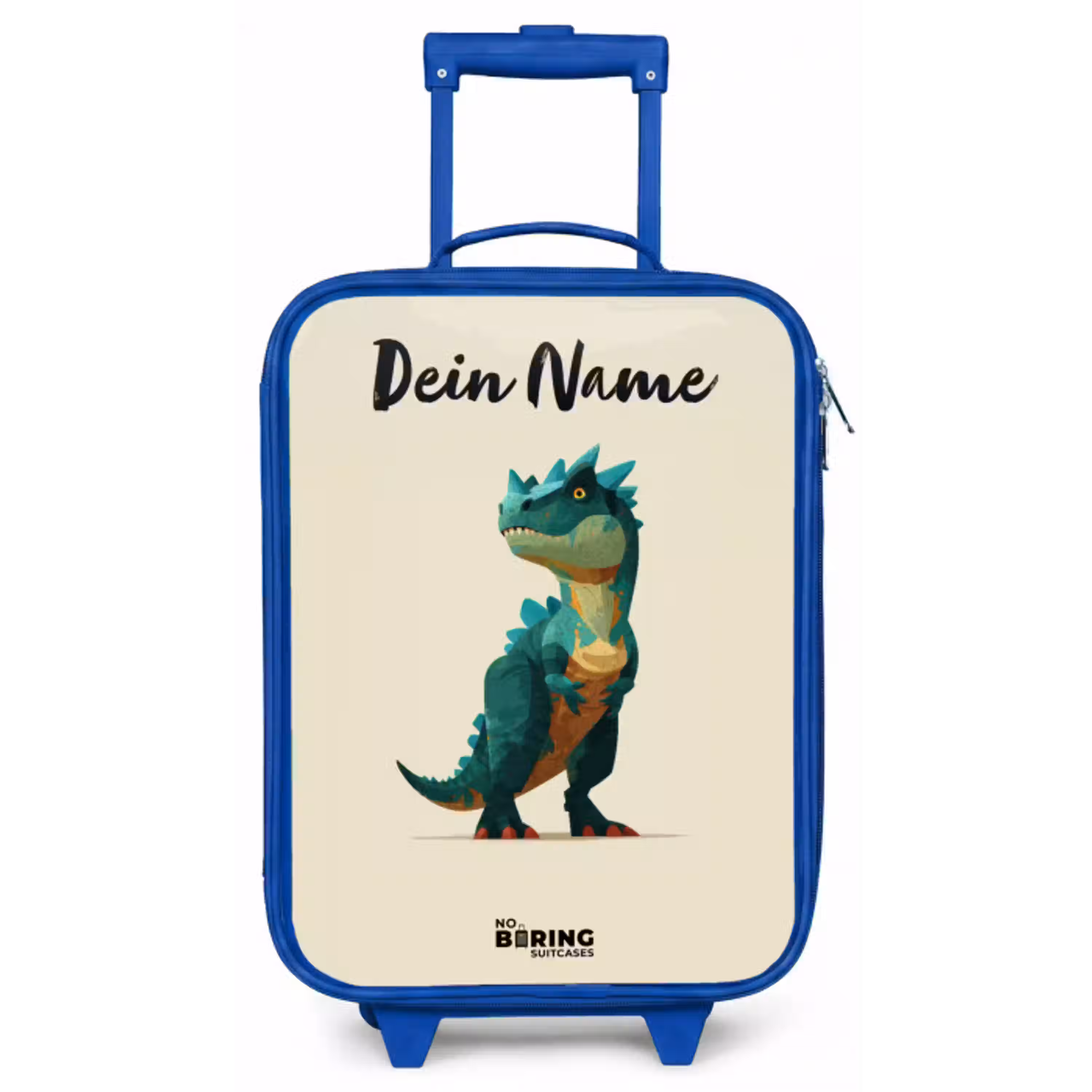 Dino - Dier - Groen Kinderkoffer - Blauw klein -zz3dotto