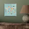 Wereldkaart - Vlinders - Dromerig plexiglas 5mm klein -sfeer3