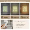 I hate everybody - Groen - Retro Light Box met kabel (Tafellamp) klein -USP_lichtkleurNL