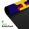Blauw - Geel - OH - Schaduw Muismat XXL klein -sfeer2