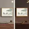 Terras - Illustratie - Groen Light Box met batterij (Wandlamp) middel -sfeer3
