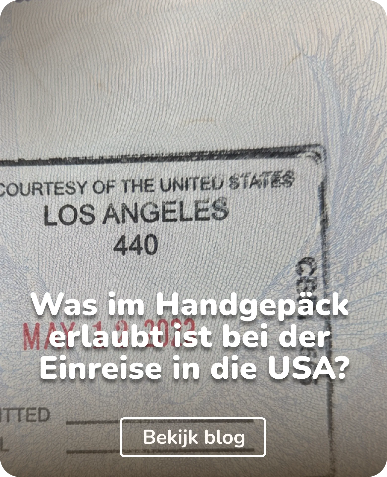 USA-Stempel im Reisepass