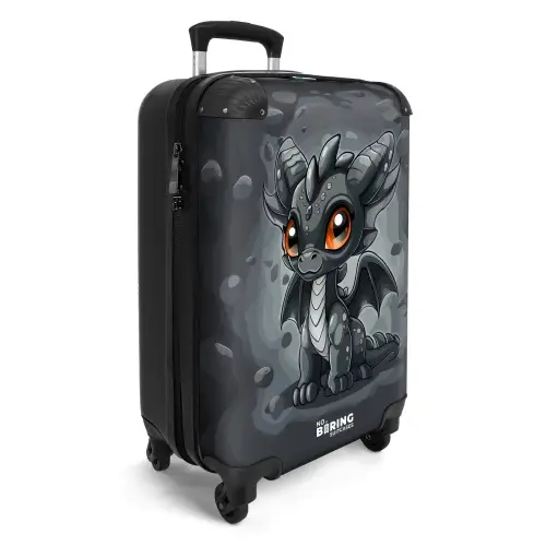 Gino grijsstaart Koffer - NBS - Handbagage middel -productfoto_3d