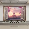 Doorkijk - Parijs - Eiffeltoren - Roze - Kersenbloesem keuken achterwand spatscherm klein -3d_website