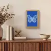 Vlinder - Wit - Getekend - Stippen Light Box met kabel (Tafellamp) klein -sfeer2