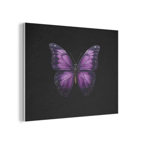Vlinder - Paars - Levendig PET vilt klein -3d
