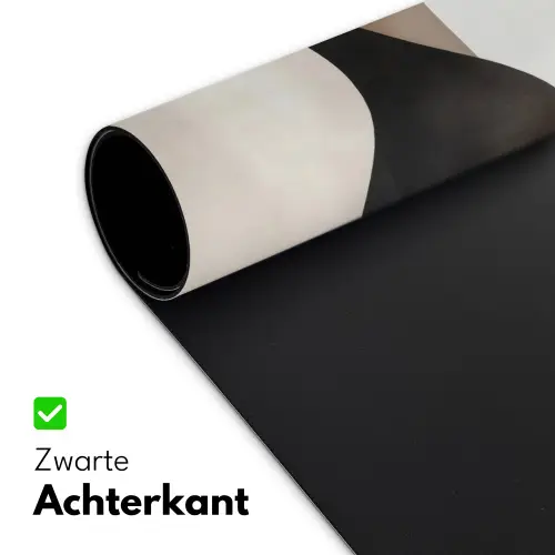 Golven - Abstract - Beige Muismat XXL klein -sfeer2