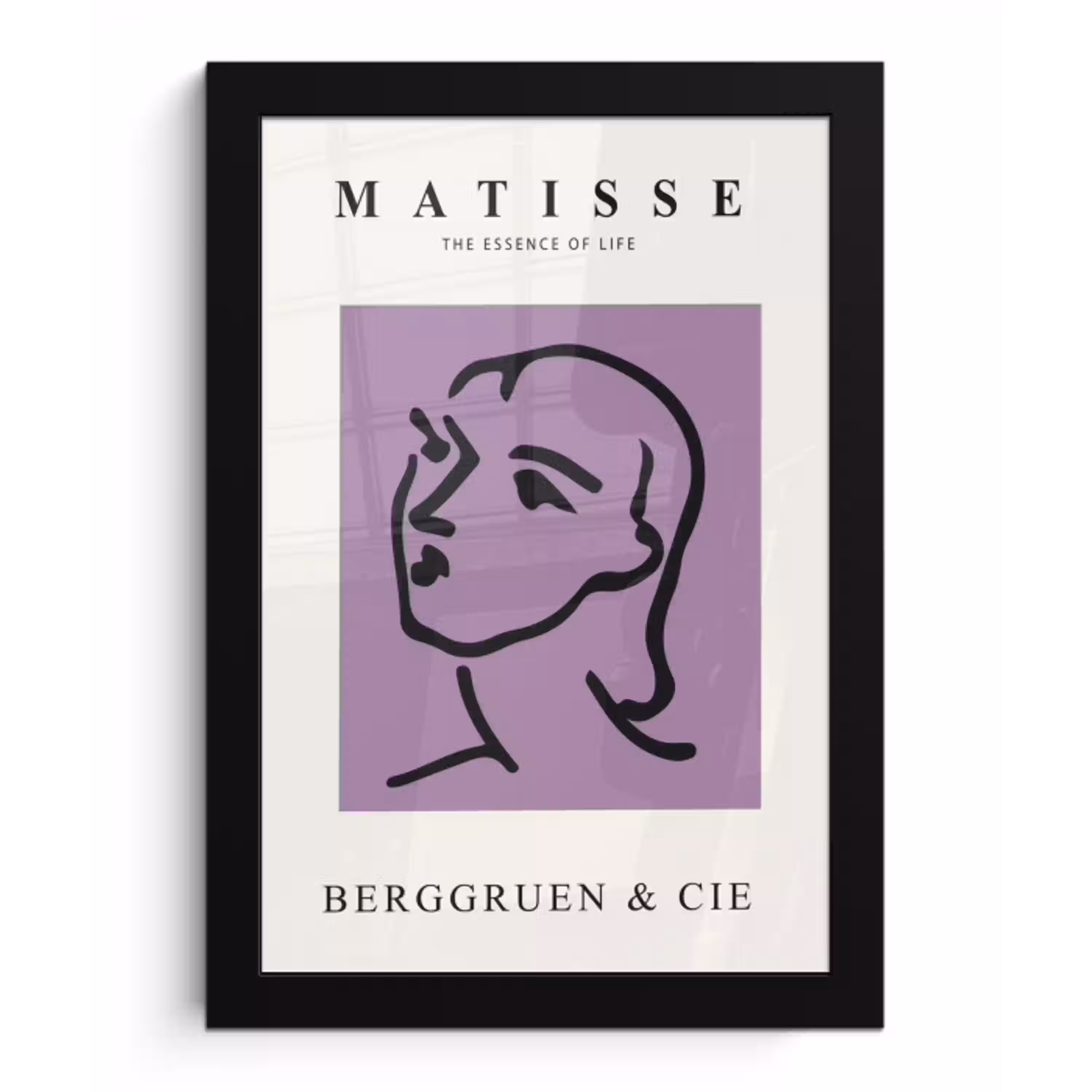 Matisse - Abstract - Oude meesters - Vrouw fotolijst zwart zonder passe partout klein -3d