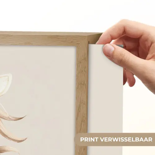 Paard - Bohemian - Pastel Light Box met batterij (Wandlamp kind) middel -USP_websiteprintNL