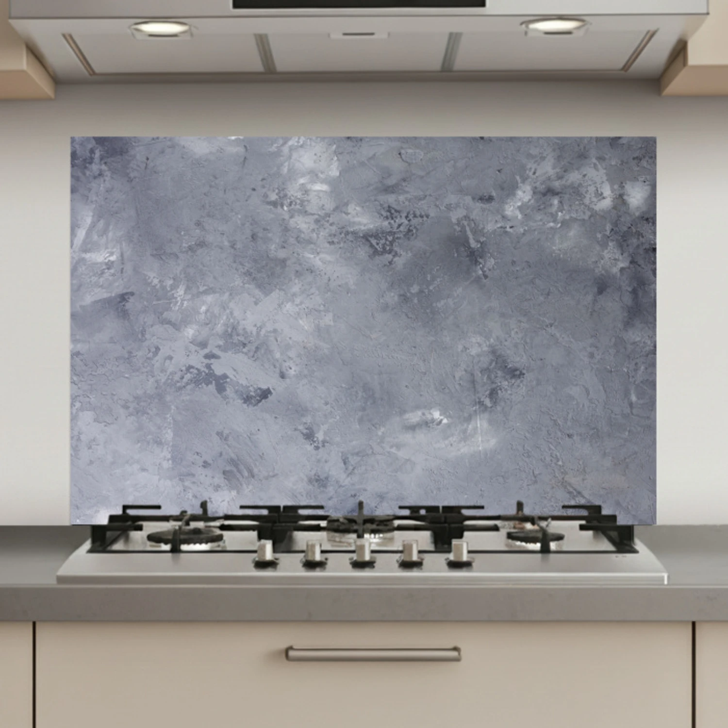 Leisteen - Beton - Retro - Structuren - Grijs - Rustiek keuken achterwand spatscherm klein -3d_website