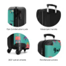 Robo rave NBS - Handbagage koffer - Kinderen Unisex middel zzzzzzzbolletjes_ENG
