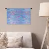 Paars - Blauwe - Muur Wandkleed katoen klein 269 -sfeer4