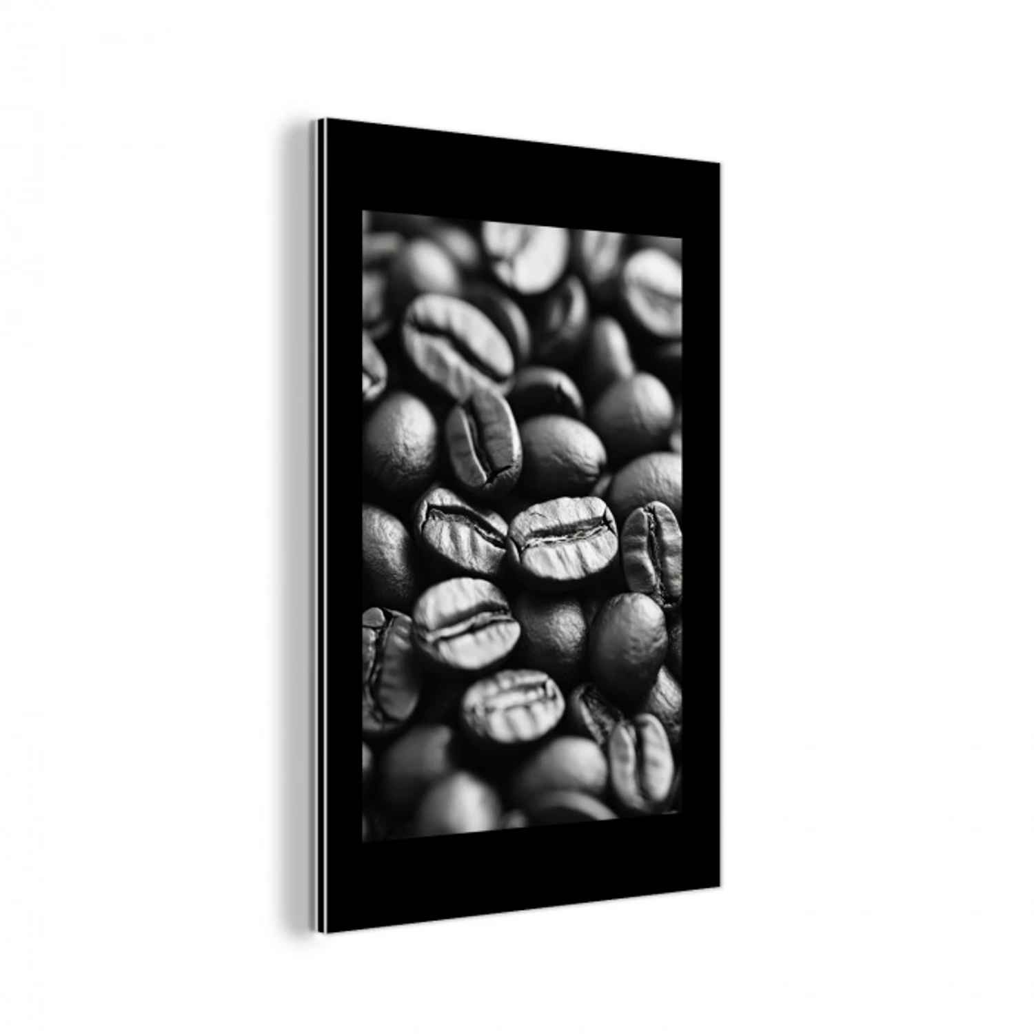 Koffiebonen - Zwart - Vintage aluminium wit klein -3d