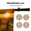 Zon - Strand - Duin - Horizon - Gras - Pad - Oranje Wandkleed katoen klein -sfeer2