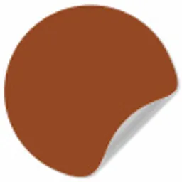 Terracotta - Bruin - Palet - Effen - Kleuren - Kleur Wandcirkel behangsticker klein 186 -3d