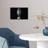 Microfoon - Delfts blauw - Muziek poster papier klein -sfeer3