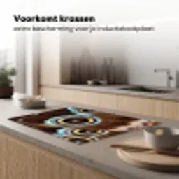 Vleugels - Vlinder - Blauw Inductie beschermer vinyl 3mm klein -sfeer1