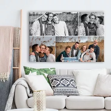 fotocollage voorbeeld in huis