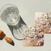 Bloesemtakken - Schilderachtig - Roze onderzetter kurk middel -sfeer4